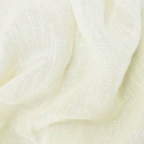 Natural White Loosely Woven Linen Blend Drapery Fabric DFW56119