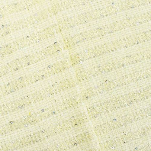 Pearl/Beige/Silver Sequin Boucle/Chenille Drapery Fabric DFW56133