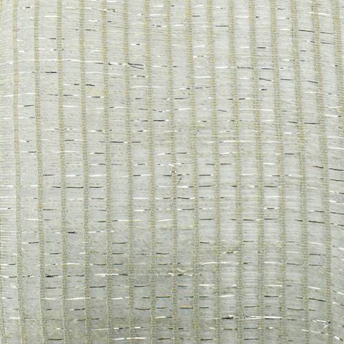 Brown/Metallic Silver Stripe Mesh Home Decorating Fabric DFW56136