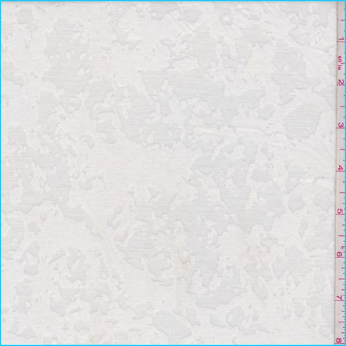 *3 YD PC--White Splatter Burnout Jersey Knit