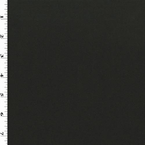 *3 3/8 YD PC--Black Tropical Wool Twill Shirting