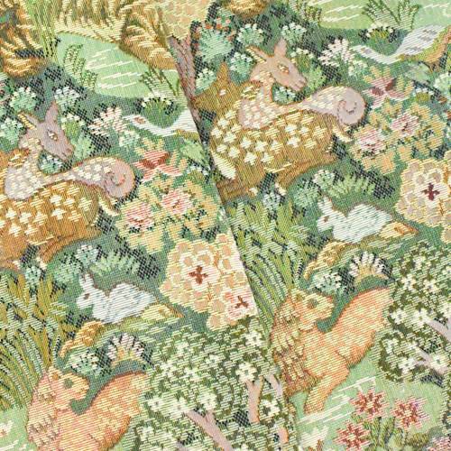 Green/Orange/Multi Animal Jungle Tapestry Decorating Fabric DFW56866