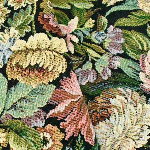 Black/Pink/Multi Floral Tapestry Home Decorating Fabric DFW56956