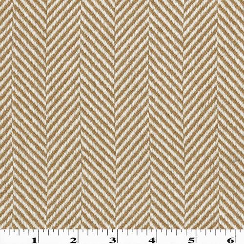 *1 3/8 YD PC--Tanned Beige/White Wool Blend Herringbone Jacketing
