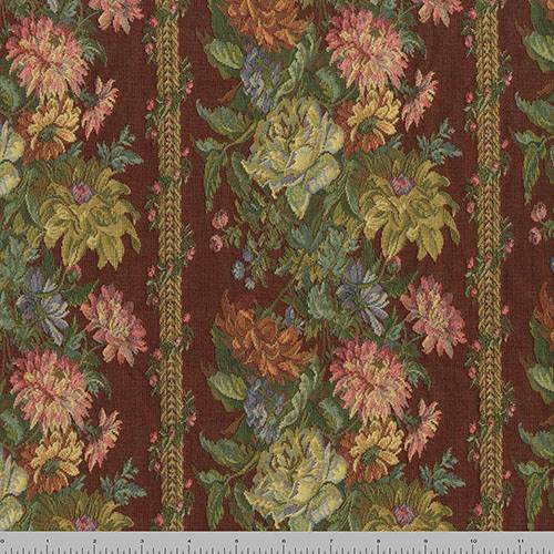 Red/Green/Multi Floral Tapestry Home Decorating Fabric DFW56992