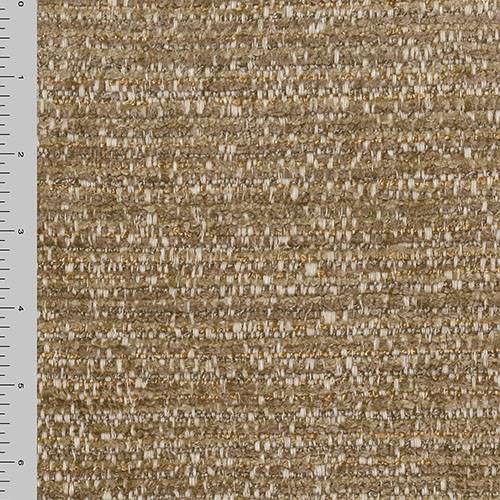 Taupe/Gray/White Texture Chenille Dobby Decorating Fabric DFW57037