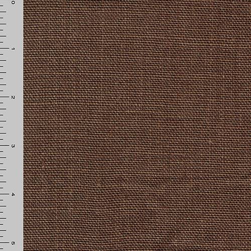Mocha Brown Belgian Linen Home Decorating Fabric DFW57050