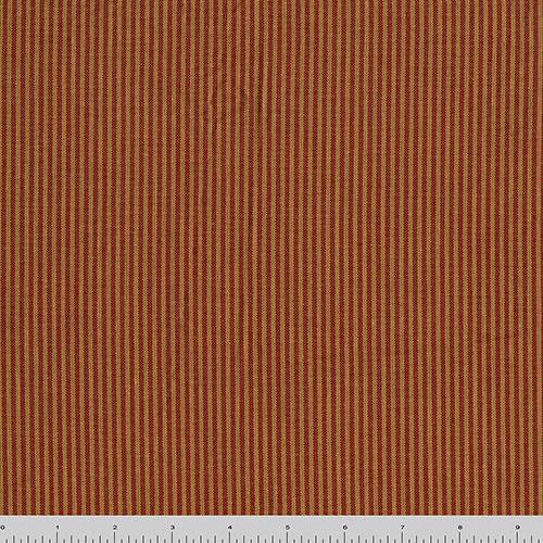 Dijon/Rust Red Cotton Stripe Woven Decorating Fabric DFW57075