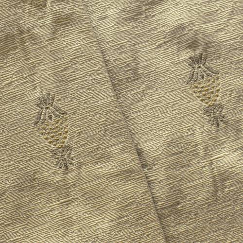 Ivory/Multi Pineapple Textured Jacquard Decorating Fabric DFW57122