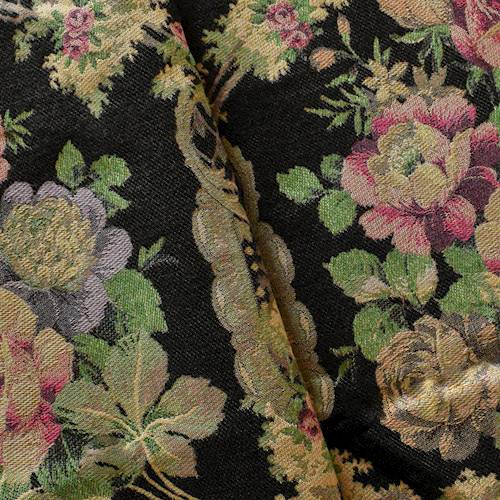 Green/Pink/Multi Floral Leaf Tapestry Home Decorating Fabric DFW57143