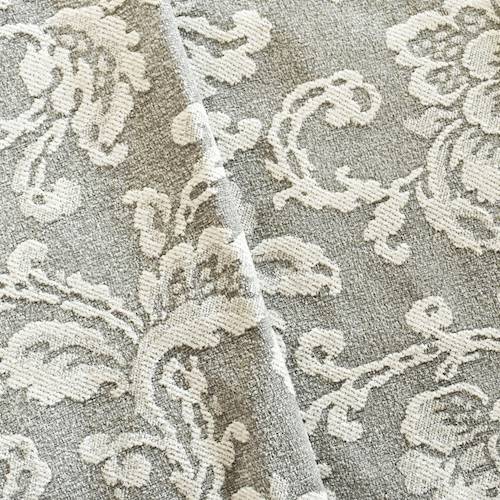 Taupe/Beige Floral Chenille Jacquard Home Decorating Fabric DFW57164