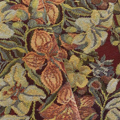 Mahogany Red/Multi Floral Tapestry Decorating Fabric DFW57226