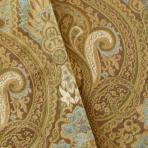 Brown/Gray/Multi Baroque Chenille Jacquard Decorating Fabric DFW57233