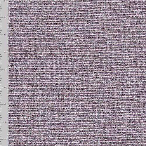 Metallic Silver/Purple Haze Textured Woven Decorating Fabric DFW57345