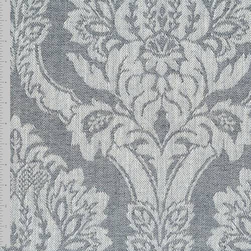 Gray/White Baroque Jacquard Home Decorating Fabric DFW57332