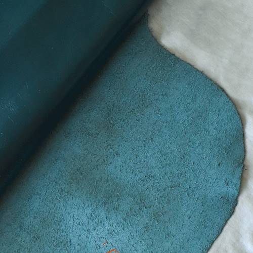 Dragonfly Teal Glossy Leather Hide HIDE138