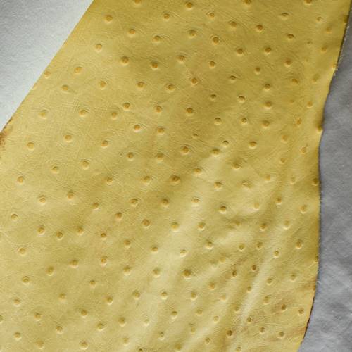 Sun Yellow Spot Textured Leather Hide HIDE146