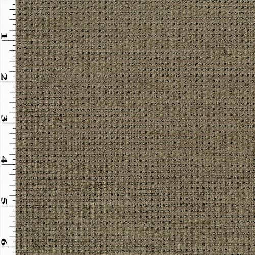 Taupe Brown Textured Dobby Chenille Home Decorating Fabric DFW57443