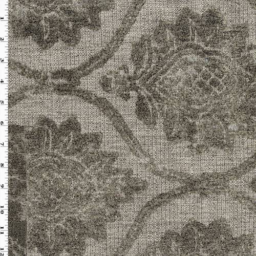 Gray/Silver Sparkle Ogee Chenille Jacquard Decor Fabric DFW57481