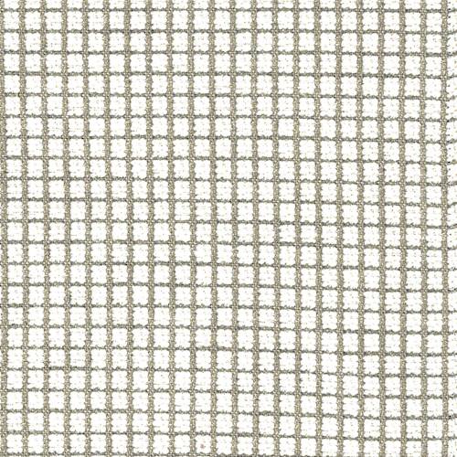 *3 YD PC -- Taupe/White Grid Chenille Home Decorating Fabric DFW57513