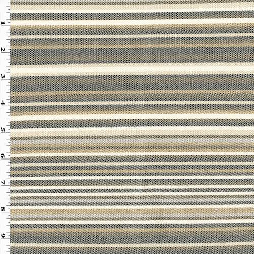 Brown/Beige/Multi Stripe Home Decorating Fabric DFW57518