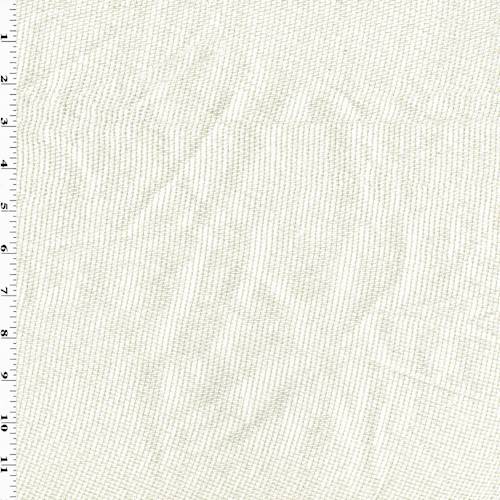Shell White/Ivory Textured Mesh Decorating Fabric DFW57533