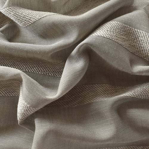 Taupe Stripe Semi-Sheer Home Decorating Fabric DFW57545