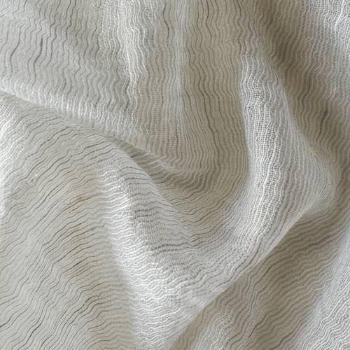 Gray/White Semi-Sheer Textured Woven Decorating Fabric DFW57552
