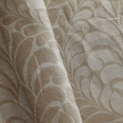 Beige/Tan Semi-Sheer Damask Drapery Fabric DFW57568