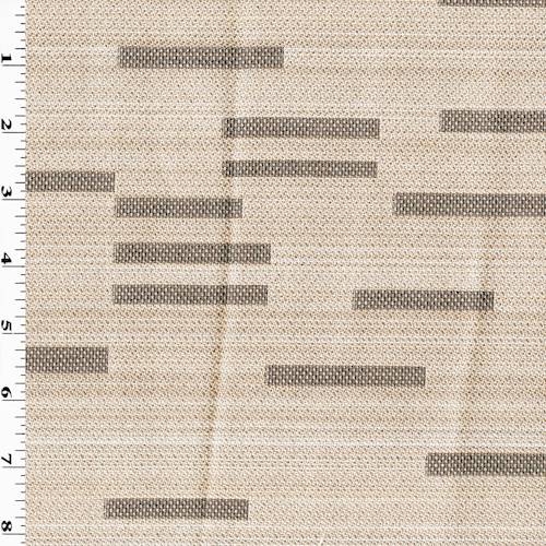 Beige/Gray Textured Stripe Double Jacquard Home Decorating Fabric DFW57687