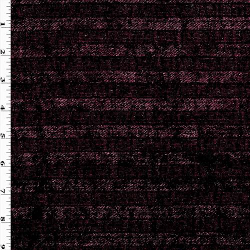 Brown/Red Textured Stripe Chenille Home Decorating Fabric DFW57738