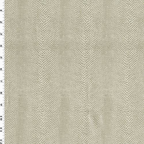 Ceramic/Mist Gray Embossed Reptile Skin Faux Leather DFW57744
