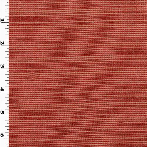 Brick Red/Coral Slub Rib Woven Home Decorating Fabric DFW57747
