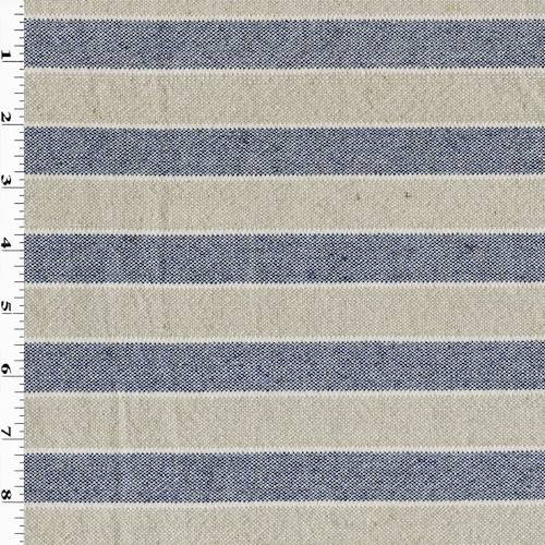 Faded Blue/Beige Textured Stripe Home Decorating Fabric DFW57757