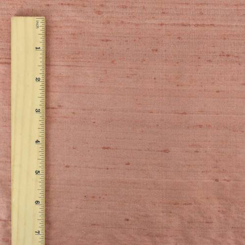 *1 YD PC--Antique Red/Beige Iridescent Silk Dupioni Shantung