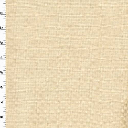 Baked Beige Linen Blend Slubbed Woven Decorating Fabric DFW57870