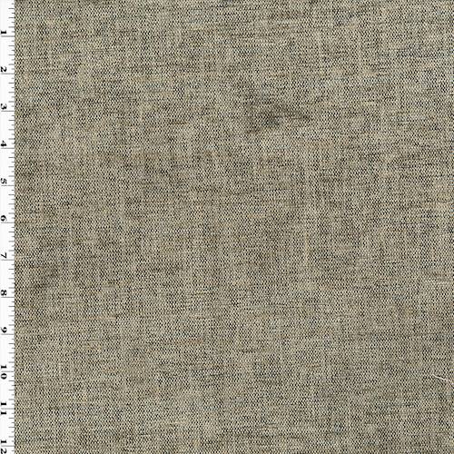 Faded Beige/Black Textured Chenille Decorating Fabric DFW57884
