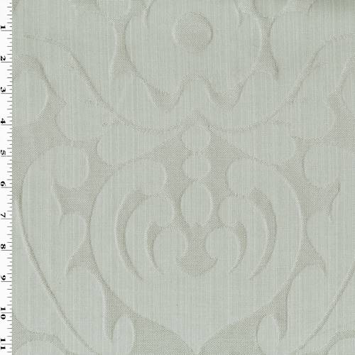*2 1/2 YD PC--Mystic Gray Leafy Woven Jaquard Home Decorating Fabric DFWX0847-X