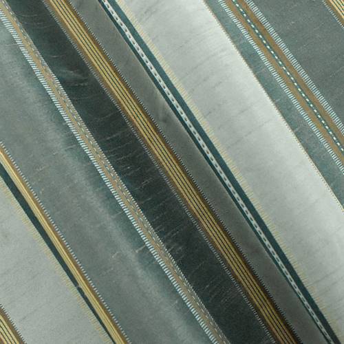 *7 YD PC--Dust Navy/Gray/Multi Shantung Stripe Home Decorating Fabric