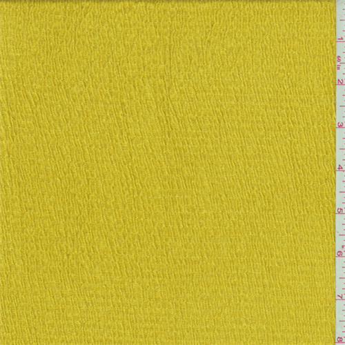 *3 1/2 YD PC--Mustard Rayon Puckered Jersey Knit