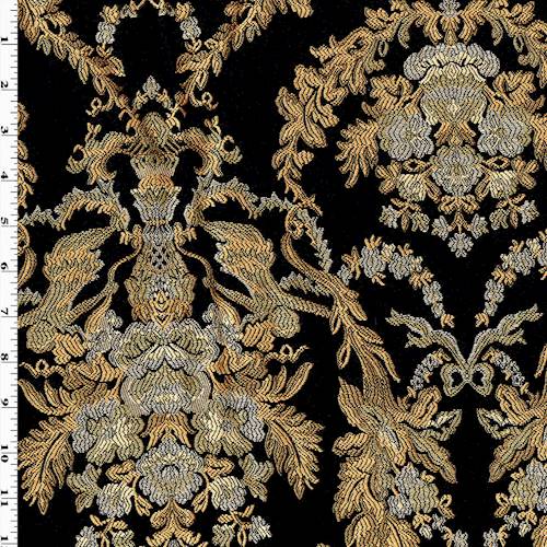 Brown/Gray/Multi Floral Jacquard Home Decorating Fabric DFW57905