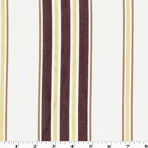 Brown/Beige/Ivory Striped Herringbone Home Decorating Fabric DFW57917