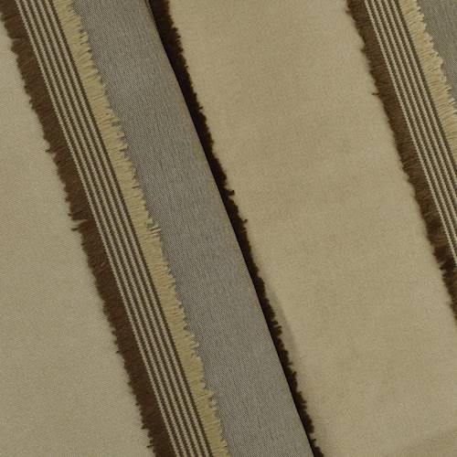 Taupe/Beige/Brown Eyelash Stripe Taffeta Decorating Fabric DFW57928