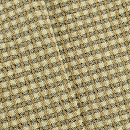 Golden/Brown/Multi Dot Plaid Dobby Decorating Fabric DFW57936