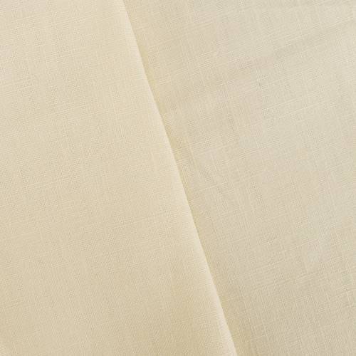 Cream Ivory Linen/Cotton Slub Woven Drapery Fabric DFW57941
