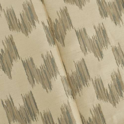 Golden/Taupe/Gray Abstract Ikat Shantung Decorating Fabric DFW57943