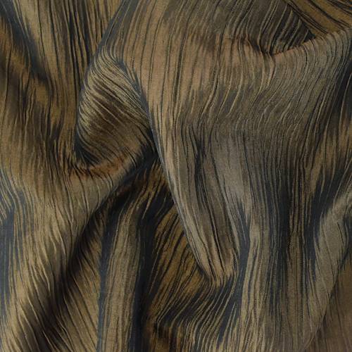 Bronze/Brown Crushed Iridescent Taffeta Decorating Fabric DFW57945