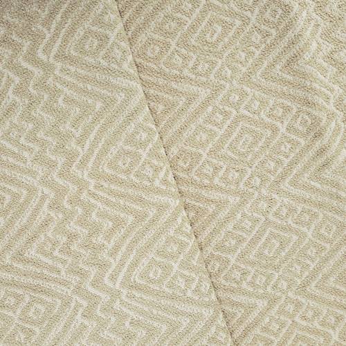 Sand/Beige Tribal Boucle Jacquard Home Decorating Fabric DFW57974