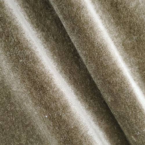Deep Espresso Brown Mohair Blend Velvet Decorating Fabric DFW57983