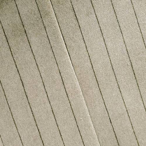 Cream/Brown Stripe Velveteen Home Decorating Fabric DFW57995